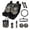 American Flag Deer Forest, variant on FOR U DESIGNS Tiger Peony Print Car Seat Covers Set of 13 with Universal Steering Wheel Cover, Rear View Mirror Cover, Cup Coasters, Car Trash Can, Seatbelt Pads, Keychains
