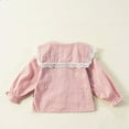 thumbnail image 5 of ibuvkizy Girls Summer Dresses Baby Princess Dress 1-8 Years Girls' Shirt Long Sleeve Cotton Lapel Lace Top Girls' Girls' Dress Toddler Birthday Party Gown Kids Cute, 5 of 9