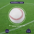 thumbnail image 2 of 9 Inch Baseball Baseballs Bulk Practice Training Baseball Unmarked Baseballs, 3 Pack, 2 of 6