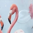 thumbnail image 4 of Coolnut Shower Curtain Flamingos Bathroom Decor Watercolor Shower Curtain Sets Fabric Cloth Bathroom Curtains with Hooks 60x72 Inch, 4 of 6