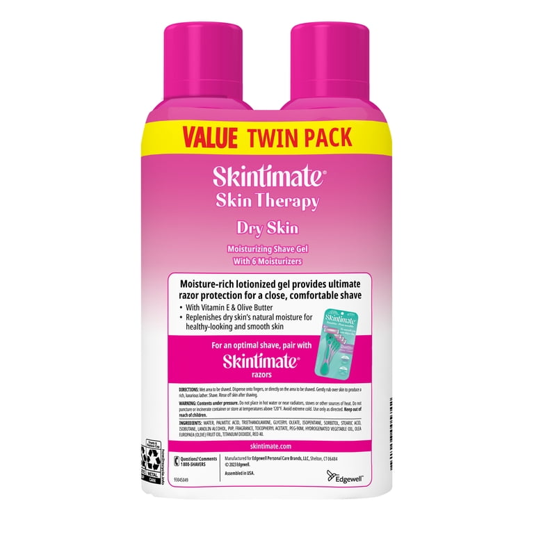 Skintimate Dry Skin Women's Shave Gel, Twin Pack 7 oz photo 2