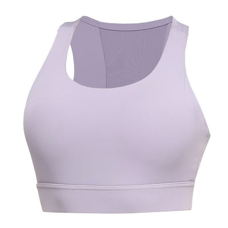 XIAQUJ Women s Sports Underwear High Intensity Running Fitness Vest Yoga Bra Yoga Bra 2024 Purple XL
