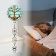 thumbnail image 4 of Battery Operated Analog Wall Clocks Non-Ticking Silent Modern Clock Decorative for Home,Office-Nautical Striped Background With Gold Foil Anchor(16inch), 4 of 4