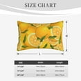 thumbnail image 4 of Fuzoiu Yellow Limes Print Fuzzy Pillowcases, Super Soft Pillow Case Cover with Zipper for Bedroom, Sofa, Couch,Cozy Pillow Shams for All Seasons-16"x24", 4 of 6