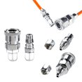 thumbnail image 2 of Air Line Hose Fittings Quick Release Coupler Bayonet Connectors Male Female Set Pressure Washer Quick Connect Kit, 2 of 6