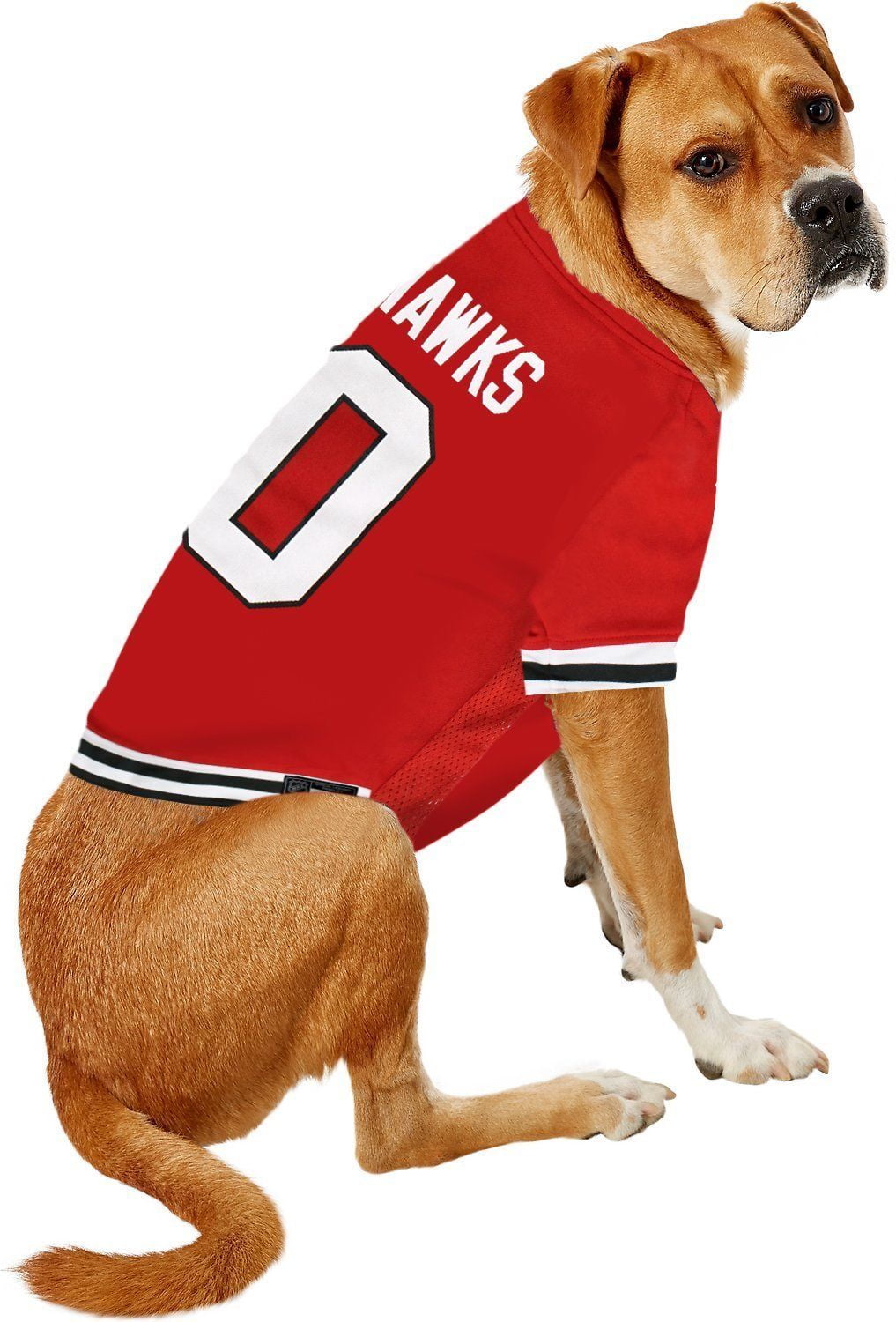 Pets First NHL Chicago Blackhawks Mesh Jersey for Dogs and Cats - Licensed