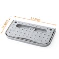 thumbnail image 4 of Soportes de almacenamiento Zapatero de plástico para baño sin perforaciones, montado en la pared, a prueba de polvo, estante de plástico para el hogar, organizador de zapatillas, 4 of 4