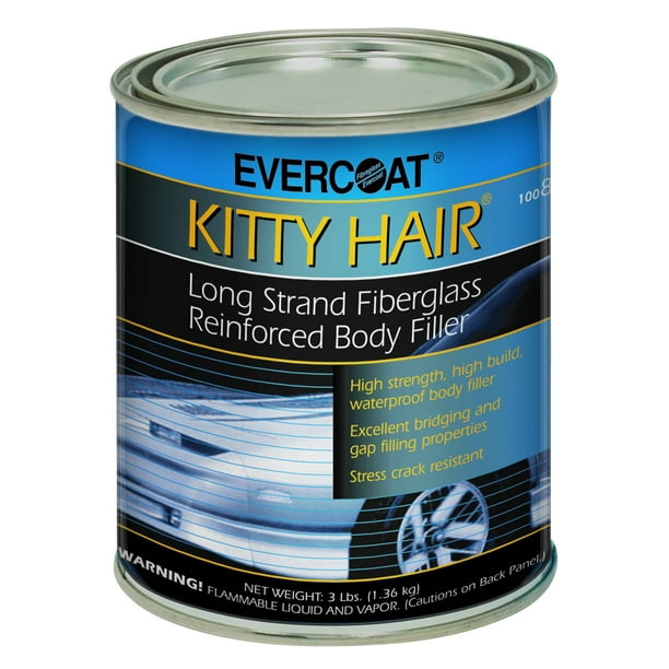 New Kitty Hair Fiberglass Filler evercoat 100868 Quart