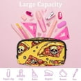 thumbnail image 4 of MUOOUM Pencil Case, Skull Pizza Pattern Large Capacity Pencil Pouch Stationery Pen Bag, 4 of 7