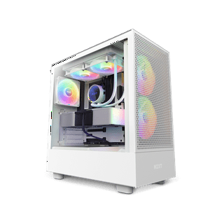  NZXT H7 Elite - CM-H71EW-01 - ATX Mid Tower PC Gaming Case -  Front I/O USB Type-C Port - Quick-Release Tempered Glass Side Panel - White  : Electronics
