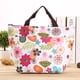 thumbnail image 5 of Qarigey Fiambrera térmica, bolsa de transporte, bolsa de almacenamiento aislada con bolsillo con cremallera, bolso de mano plegable para mujer Bolsas de mensajero y de hombro cereza rosa, 5 of 6