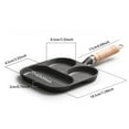thumbnail image 2 of Cas T Ir On Egg Frying Pan Breakfast Pancake Pan Set Multifunction An Ti Scalding Handle Omelette Pan For Ga S Stove & Induction Cookware Food Cooker Warmer Baby Food Cooker Travel All Silicone, 2 of 3