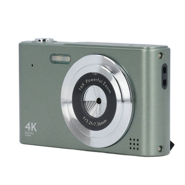 Cámara Digital, 4K 48MP Autofocus HD Cámara Compacta Zoom 16x, Flash Incorporado, Antivibracia, Cámara Compacta Portátil de Vije para Principiando