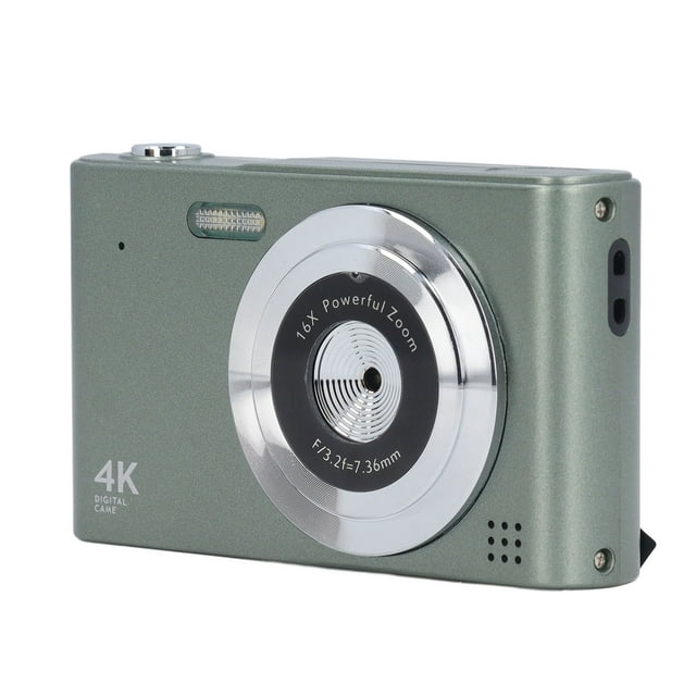 Cámara Digital, 4K 48MP Autofocus HD Cámara Compacta Zoom 16x, Flash Incorporado, Antivibracia, Cámara Compacta Portátil de Vije para Principiando