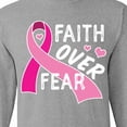 thumbnail image 4 of Inktastic Breast Cancer Awareness Faith over Fear Long Sleeve T-Shirt, 4 of 5