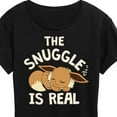 thumbnail image 3 of Pokémon - The Snuggle Eevee - Women's Short Sleeve Graphic T-Shirt, 3 of 5