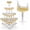 Clear, variant on Ksestor Champagne Tower, 20-Piece Clear Acrylic 7 oz Stackable Coupe Glasses Set for Weddings and Parties
