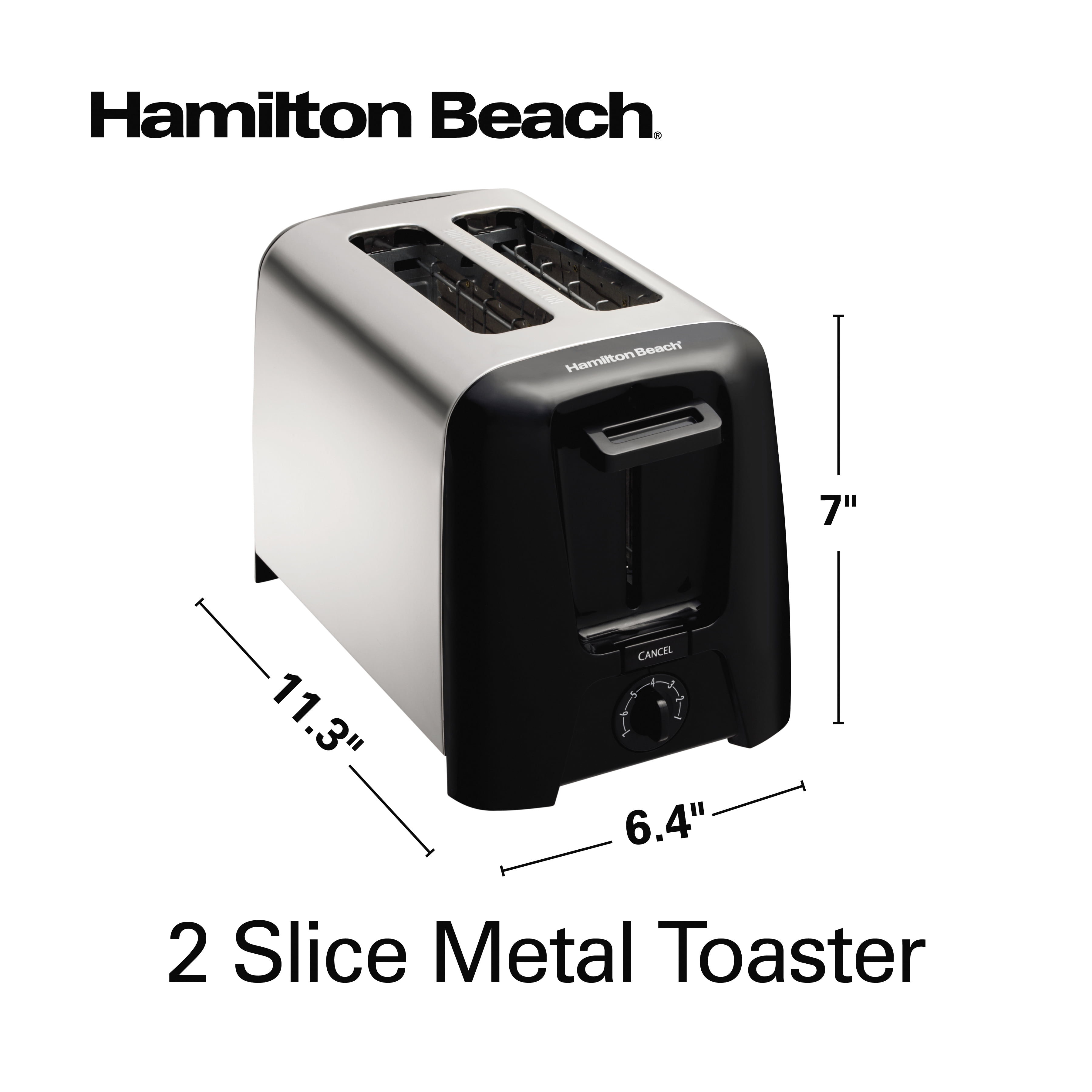 Hamilton Beach 2 Slice Toaster with Extra-Wide Slots - 22714