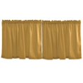 thumbnail image 6 of Ryvnso Dark Yellow Curtains Sets Short Curtain Rod Pocket Half Window Cafe Farmhouse Tier 2 Panels 57"W x 36"L, 6 of 7