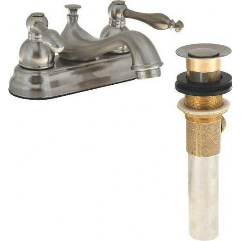 Wellington Ceramic Disc Bathroom Faucet With Teapot Style Handles