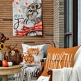 thumbnail image 5 of Fall Decorative Throw Pillow Covers 18 x 18 Inch Set of 4, Thanksgiving Pumpkin Spice Leaves Fall Decor Outdoor Farmhouse Plaid Pillow Cases for Home Couch (Orange Color) G335-18, 5 of 6