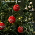 thumbnail image 3 of 12PCS Red Velvet Christmas Ornaments Balls 3.15" Vintage Christmas Tree Decorations Shatterproof Flocked Ball Velvet Xmas Tree Hanging Baubles for Xmas Trees Wedding Holiday Party Home Decor, 3 of 6