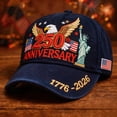 thumbnail image 3 of UngA 250 Anniversary USA Hat Eagle 250 Year American Anniversary Baseball Cap Adjustable Patriotic Hats for Men Women,One Size, 3 of 3