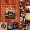 thumbnail image 4 of Placa Metal Vintage Tren Pintura Hierro Rectangular Arte La Pared 20x30cm, 4 of 9