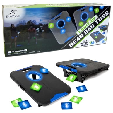 Light-Up Bean Bag Toss Cornhole Game Set Portable Board Outdoor Tailgate Yard WLM8_