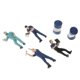 thumbnail image 5 of 1:64 Mini Figuras Pintadas Coloridas Figuras Miniatura Pintadas para Miniatura Kit de muñecas Azul, 5 of 9