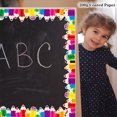 thumbnail image 4 of Thinsony Bright Patterns Colorful Bulletin Pencil Vibrant Classroom Pencil Classroom Borders Classrooms Schools Offices, 4 of 6