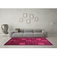thumbnail image 3 of Ahgly Company Indoor Rectangle Checkered Pink Modern Area Rugs, 2' x 3', 3 of 4