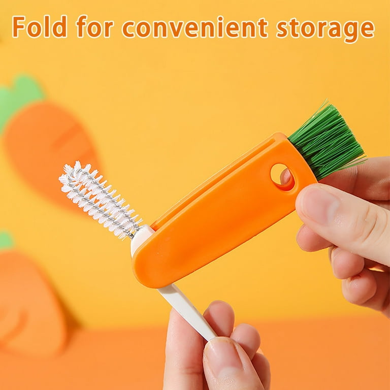 3-in-1 Cup Lid Crevice Cleaning Brush U-shaped Cup Cover Cleaning