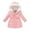 Pink, variant on Spazoro Kids Girls Jackets, Hooded Zipper Fall Winter Long Sleeve Warm Coats for Child Girls Boys Dark Blue Size 7 T