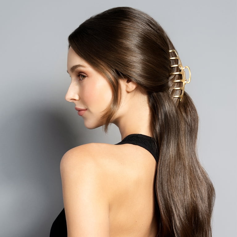 The Hair Edit Timeless Claw Clip, Gilded Gold