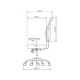 thumbnail image 5 of Lorell Executive High-Back Chair 24-7/8"x23-5/8"x44-1/8" Black 85036, 5 of 8