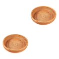 thumbnail image 1 of Thinsony Wicker Woven Round Snack Fruit Bowl Rattan Food Organizer Tray 25x5cm 2Set, 1 of 6