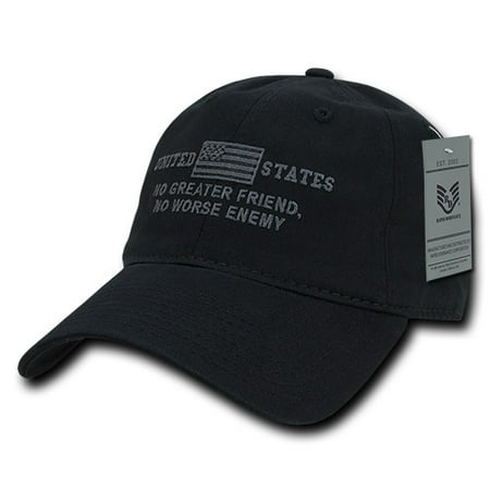 Rapid Dominance United States of America No Greater Friend Enemy US Flag Baseball Dad Caps Hats Cotton Polo