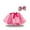 Pink, variant on Toddler Girls Cute Party Dance Costume Splice Net Yarn Sequins Skirt Bow Hairpin Suit Blue 2-4 Years