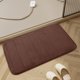 thumbnail image 4 of Thick Velvet Floor Mat Kitchen Bathroom Foot Mat Solid Color Foot Mat 2pc, 4 of 5