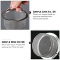 thumbnail image 3 of Mesh Design Sink Strainer, High-Density Mesh Stabilizes In Sink Drain Without Moving, Thickened Double-Layer Metal Plate For Enhanced Durability And Smooth Edges (Pack Of 2), 3 of 5
