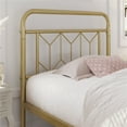 thumbnail image 3 of Yaheetech Vintage Metal Bed Frame with Diamond Pattern, Twin XL,Antique Gold, 3 of 9