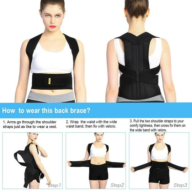 Back Posture Corrector Humpback Correction Belt Improve Incorrect Posture  Adjustable Easy To Wear Breathable Back Support for Shoulder Relaxation,S