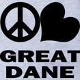 thumbnail image 2 of CafePress - FIN Peace Love Great Dane - Cute Infant Baby Football Bodysuit, 2 of 3