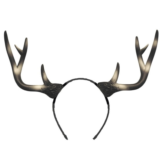 Grey Deer Antlers Adult Costume Headband