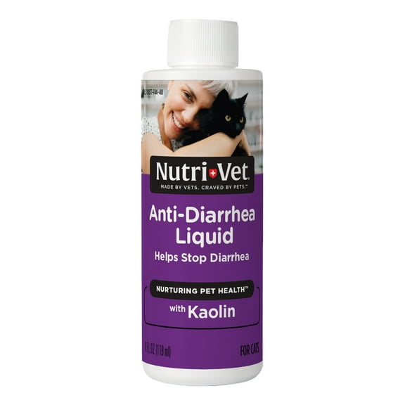 Nutri-Vet Anti-Diarrhea Digestive Remedy Liquid for Cats - Mint Flavor - 4oz.