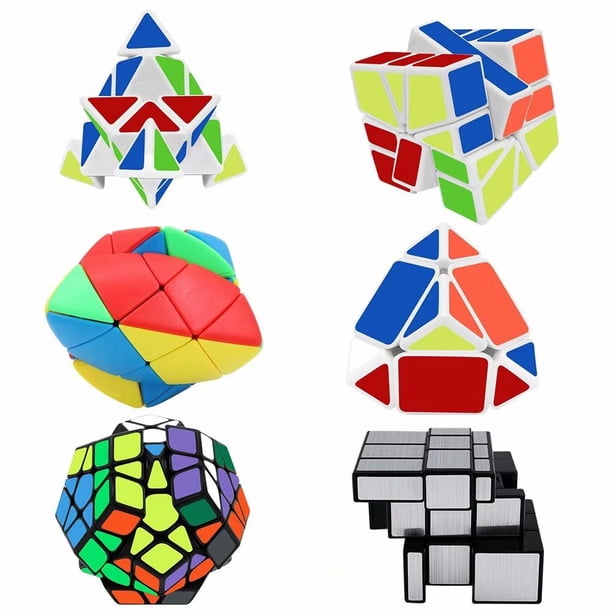 Casse-tête Speed Cube YKL World - Set De 3 Cubes Puzzle : Pyraminx, Megaminx Et Mirror - Idéal Pour Enfants Et Adultes Puzzle Cérébral Adulte