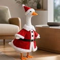thumbnail image 6 of AYktou Christmas Porch Geese Outfits for 23 Inch Lawn Statue, Porch Goose Costumes - Santa Reindeer Hat and Goose Coat Set, Lawn Goose Clothes for Garden Yard Patio Xmas Winter Holiday Decor, 6 of 9