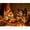 2Pcs 5.9'' House, variant on 2Pcs Fall Harvest Light Up House Set, 7.5" Resin Pumpkin Cottage Figurines with LED Lights for Autumn and Thanksgiving Decor