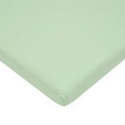 Angle View: American Baby Co. Cotton Bassinet Sheet, Green